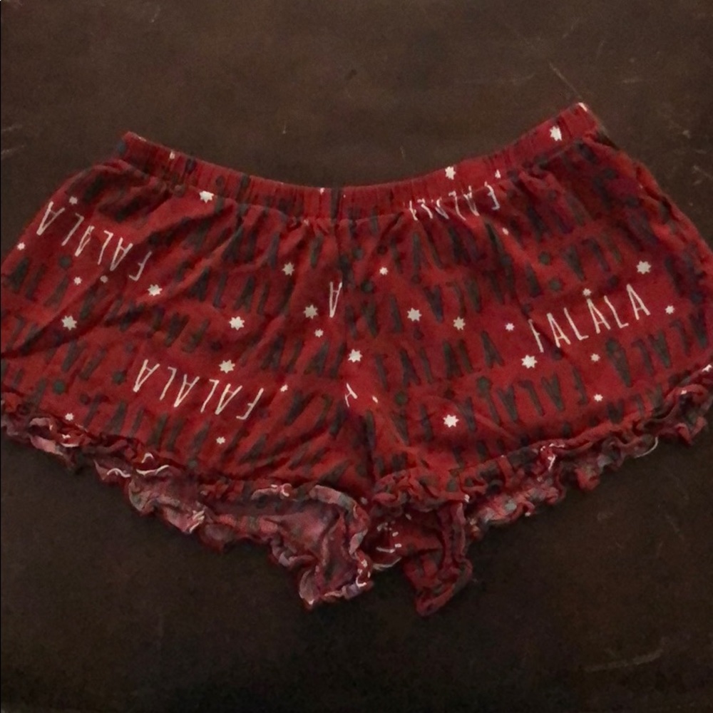 Christmas shorts that say fa la la